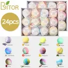 BRITOR Bath Bombs Gift Set Handmade Fizzy Organic Bubble Bath Bombs 24 Pcs