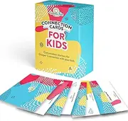 CreateFun Connection Cards for Kids - 101 Family Conversation Starters for a Deeper Connection - Engaging and Fun Conversation Cards for Ages 3 and Up to Help Improve Self-Confidence and Family Bond