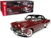 Auto World 1950 Oldsmobile Rocket 88 Chariot Red 1/18 Diecast Model AMM1304
