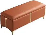 Footstool Footstool Bench Storage Stool Window Seat Bench Upholstered Bench, Rectangular Shoe Changing Stool Coffee Table Bed End Stool Sofa Stool, for Living Room Bedroom Entrance (Champagn