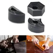 7x Leather Die Cutter Geometric Shape Sturdy Punching Die Leathercraft Tool for