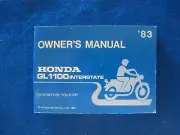 Honda 1983 GL1100 GOLD WING New Old Stock Factory Owners Manual f591