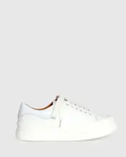 [Belle & Bloom] Just A Dream Croc Leather Sneaker - White