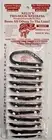 Kelly's® Two-Hook Weedless Black White Lures 12PK Pre-Rigged Plastic Worm USA