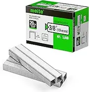 meite 50 Series / 10 mm Upholstery Staples for Staple Gun, Galvanized Stape Gun Staples for MT5016SLN, 20 Gauge 12.5 mm Crown Staples for Upholstering (5,000 Counts)