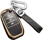 ontto Car Key fob Cover Fit for Toyota Harrier Hilux Land Cruiser 200 Series Mirai Mark X 250G Yaris Cross Key case TPU Silicone Key Shell Key Holder Keychain Accessories 3 Buttons Black