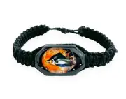 Immaculate Conception Virgin Mary Black Corded Adjustable Bracelet Unisex New