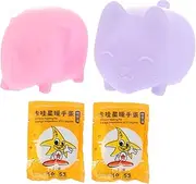 2pcs Silicone Heat Preservation Doll Hand Warmer Adorable Portable Warmer for Cozy Winter Comfort Cute Decorative Egg Shape Easy to Carry Present for All Ages Random Color