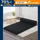 Foldable Mattress Folding Foam Bed Mat Double Black Portable Sleep Solutio ES-BK