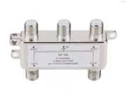Premium 4-Port RF Coax TV Splitter Combiner For CATV Satellite ATSC Antenna