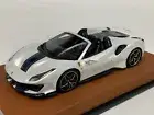 1/43 Looksmart Ferrari 488 Pista Spider in Bianco" White " Italia LS496A Leather