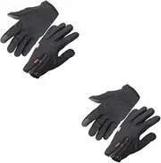 [LIFKOME] 2pcs Warm Winter Gloves Touch Screen Waterproof Windproof Fleece Gloves Full Finger Outdoor Comfortable for Men Women Boys and Girls