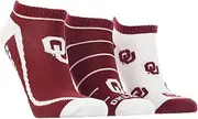 TCK Oklahoma Sooners No Show Socks Full Field 3 Pack
