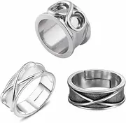 Goku Black Ring Anime Goku Cosplay Finger Rings Prop Accessory 3PCS, Metal, No Gemstone