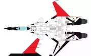 Ace Combat Zero ADFX-01 Morgan Airplane Wood Model Free Shipping Regular New