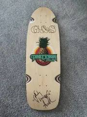 G&S Gordon Smith Retro Pine Design Skateboard Deck Signed by Doug Saladino NEW