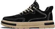 [Dressnu] Men's Spring Slip-Resistant Durable Thick-Soled Lace-Up Casual Shoes