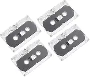 30-Minute Recordable Audio Cassette Tapes 4pcs Blank Cassette Tapes for Recording Protective Case for Longevity