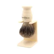 Edwin Jagger Shaving Brush Best Badger With Stand M-XL NEW