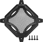 X AUTOHAUX Universal 6" Car Speaker Grills Cover Mesh Square 6 Inch Audio Speaker Subwoofer Guard Protector Case with Screws Iron Black - Pack of 1