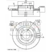 Bremtec Euro-Line GeoZinc Coated Brake Rotor - BDR13840EL