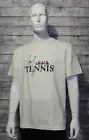 New Lacoste Live Relaxed Fit Unisex White Tennis Crowd Tee Size Large