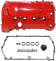 XUNUOPARTS N18 Aluminum Valve Cover Compatible with 2011-2016 Mini Cooper S Replace# 11127646552