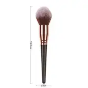 Violeta - Makeup Brush / Dual Head Makeup Brush (various designs) 03 - 1 Pc - Blush Brush - Brown & Gold & Black - One Size