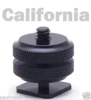Pro1/4"-20 Tripod Mount Screw to Flash Camera Hot Cold Shoe Adapter 1-4"-20