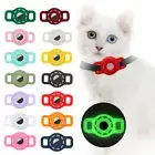 Silicone Protective Case For Apple Airtag Finder Dog Collar Loop Lumino /