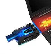 Cool Cold Portable Low Noise Silent USB Air Cting Laptop Notebook Cooler Cooling Fan Radiator with Vacuum Fan Four Sleeves for Gaming Daily Use