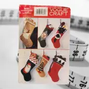 Vogue Craft Pattern 9051 Linda Carr Christmas Stockings Uncut Vintage 1994