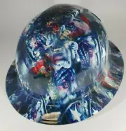 Vented New Full Brim Hard Hat Custom Hydro Dipped UNCLE SAMMIE. Free Shipping!