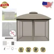 10'x10' Universal Mosquito Netting Screen - 4-Panel Replacement for Patios