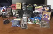 Big Box of Collectibles! All Brand New 18+ items Simpsons Mega Man Batman MLB