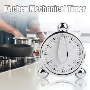 60 Minutes Kitchen Mechanical Timer Baking Cooking Reminder Loud Alarm Clock↢