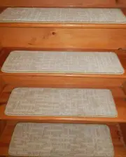 13 = Step 9" x 30" + 1 Landing 26" x 30" Stair Treads Tufted Wool Carpet .
