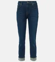 [7 For All Mankind] 7 For All Mankind High-rise skinny jeans UK 10 blue
