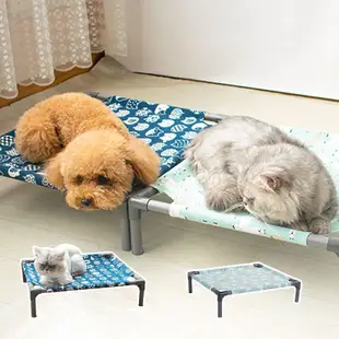 HamshMoc 透氣防潮寵物行軍床 懸空設計 狗狗飛行床 寵物床 架空床 離地可拆洗 四季通用 貓窩 狗窩【現貨速發】