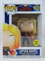 Captain Marvel GLOW Hands 432 Funko Pop Vinyl New in Mint Box + Protector