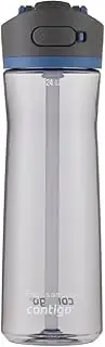 [Contigo] Ashland 2.0 Autospout Water Bottle 709ml - Autospout Technology, One-Handed Drinking, Leak-Proof, Protective Spout Cover, Angled Straw, Button Lock, BPA-Free - Blue Corn