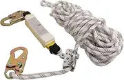 Vertical Lifeline Rope Polyester Roofing Safety Equipment Tools for Hiking Tree Climbing (50 Feet)