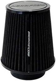 Aeroflow AF2711-0950 3-1/2" Clamp-On Tapered Filter 4.6-6.1" OD, 6.1" High Black