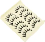 TOVINANNA 5 Pairs Fake Eyelashes Women False Lashes Women Eyelashes Fake Lashes Natural Makeup Accessories Fiber Black