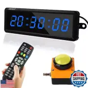 SMAHEAT Fitness Timer with Stopwatch Button, Suitable for School/exam/Home Ex