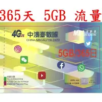 在飛比找蝦皮購物優惠-【親和力】365日5GB流量中國大陸、澳門、台灣上網卡大中華