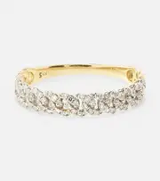 [Stone and Strand] Stone and Strand Five 10kt yellow gold chain ring with diamonds P gold