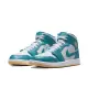 【NIKE】AIR JORDAN 1 MID 男籃球運動鞋-白藍-DQ8426400-US 10.5