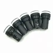 5pcs White 24V LED Indicator Pilot Signal Light Lamp 22mm [M3]