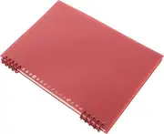 Vaguelly Children's Music Manuscript Notebook Detachable Pages B5 Size Vintage Red Music Composition Book for Guitar Piano Stave